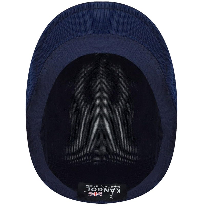 KANGOL قبعة كانغول تروبيك 507 المسطحة للرجال والنساء، كبير جداً، أزرق غامق - Image 4